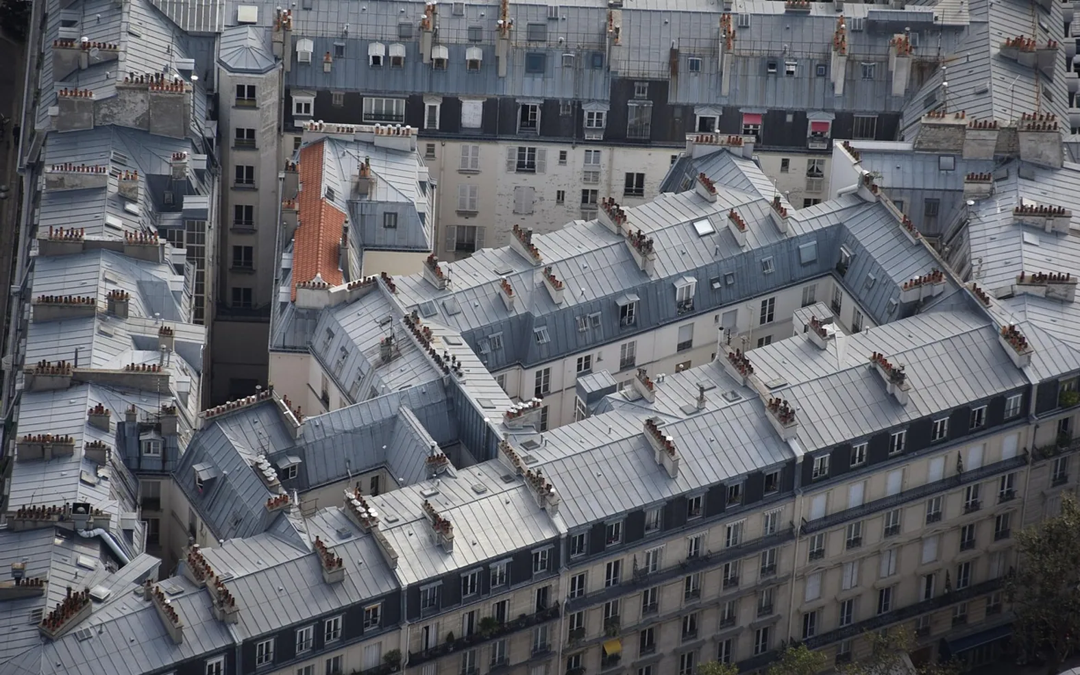 Rooftop, paris and france