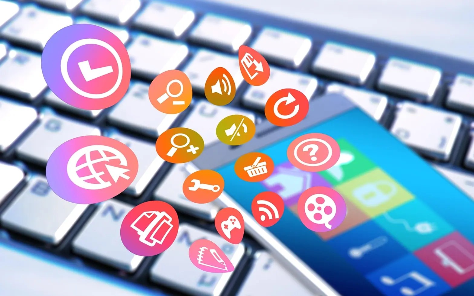 Keyboard, smartphone and smart home